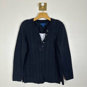 Black Cable Knit Sweater